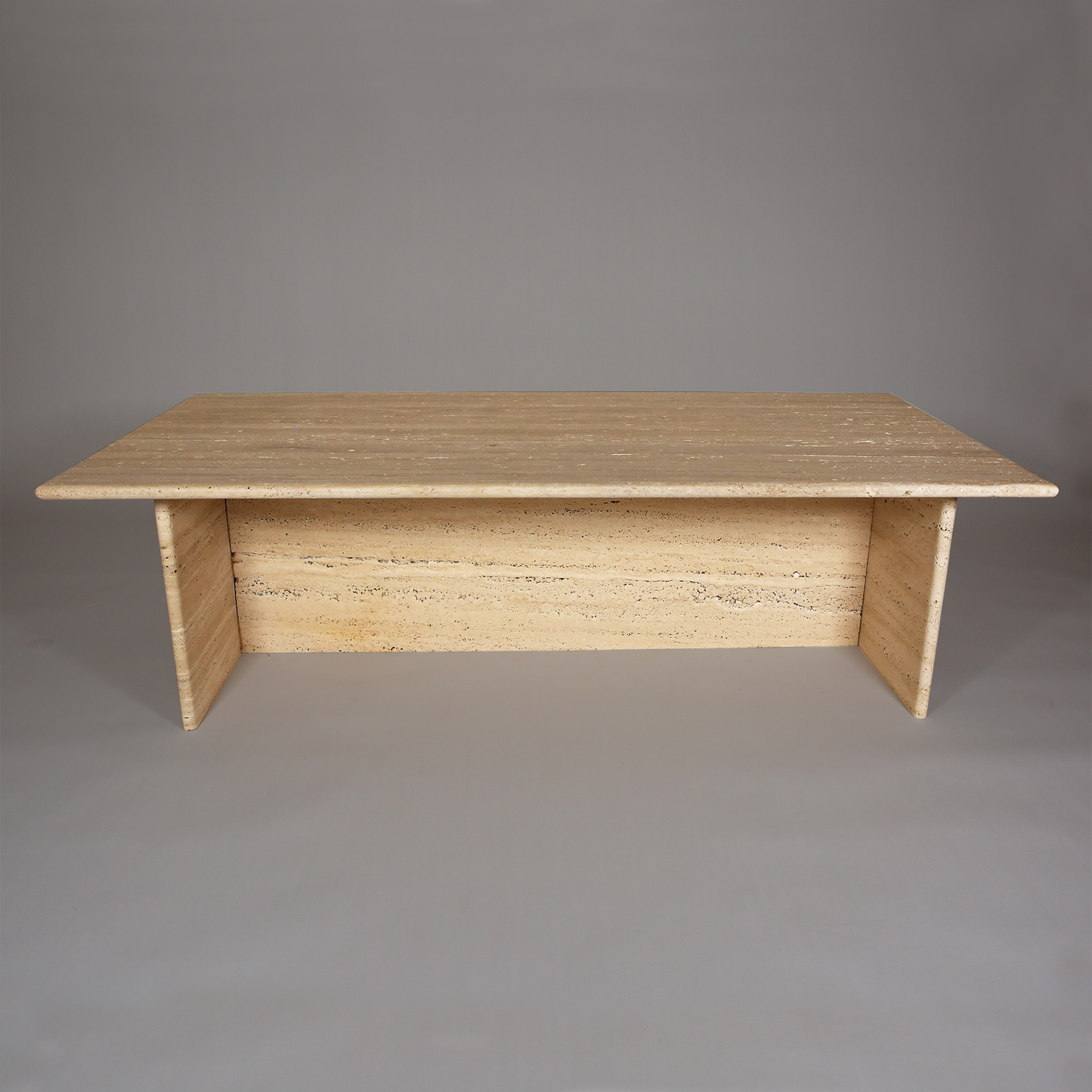 H-Base Travertine Coffee Table