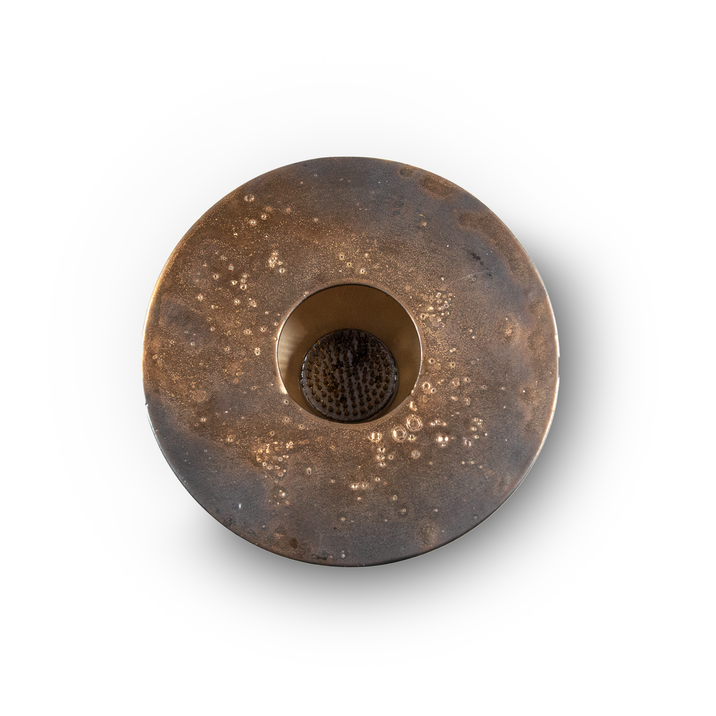 Ikebana Vase in Patinated Brass