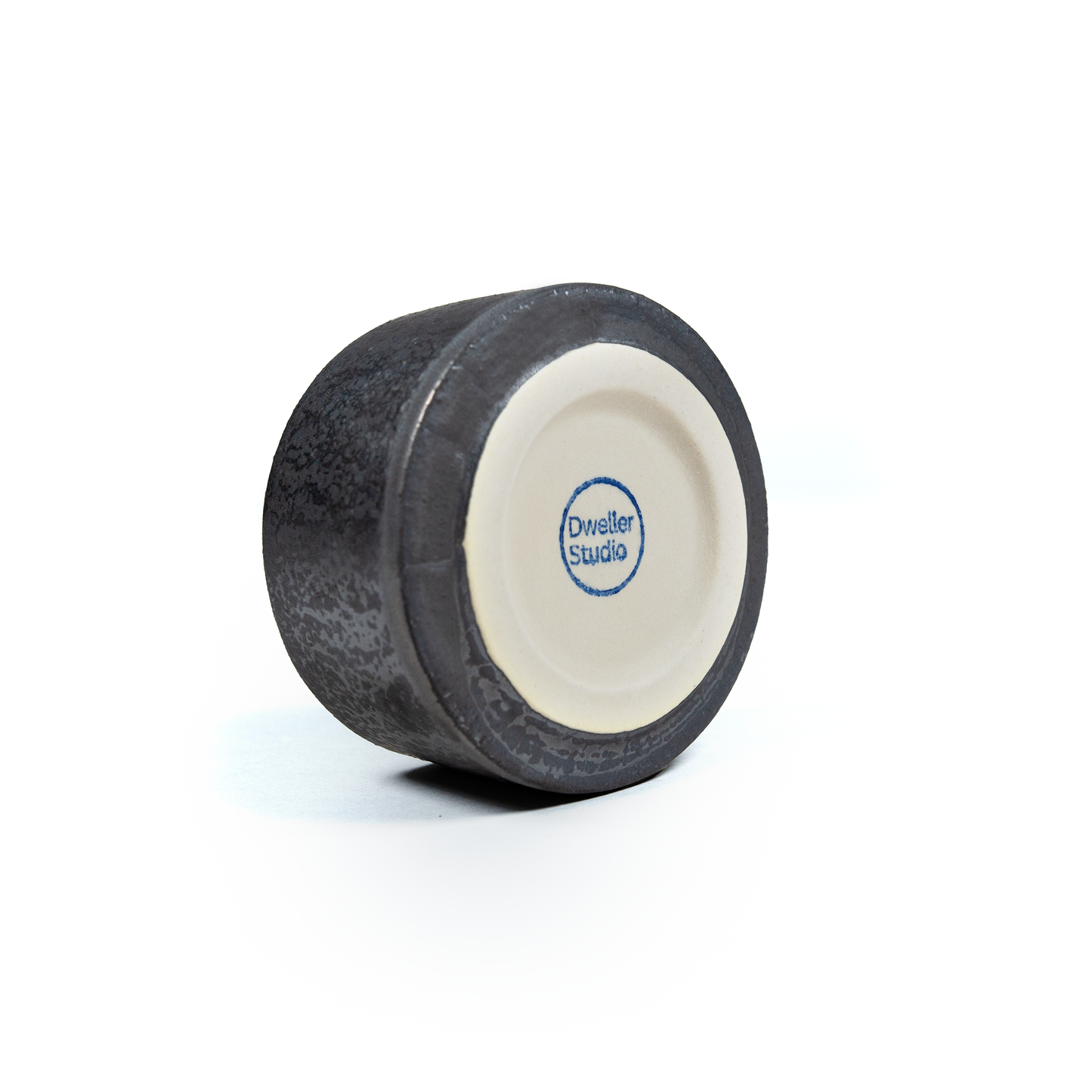 Small Silver Ore Ceramic Ikebana Vase