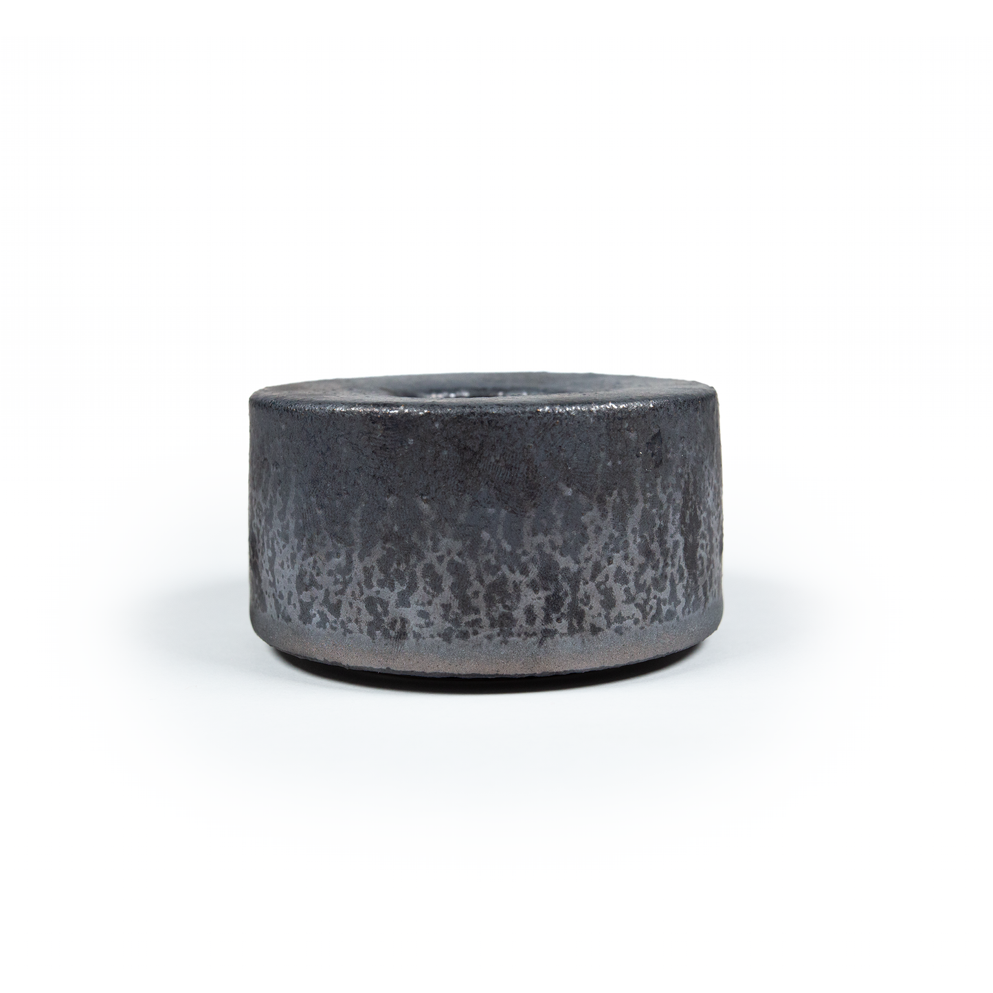 Small Silver Ore Ceramic Ikebana Vase