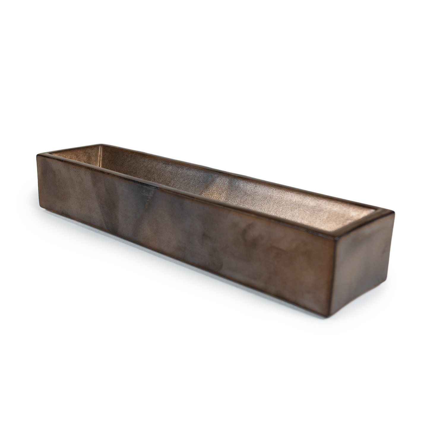 Patinated Brass Ceramic Incense Holder