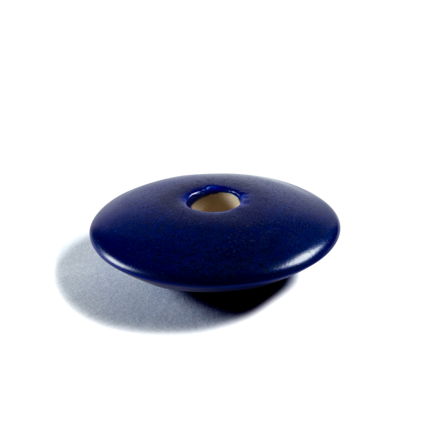 Cobalt Blue Ceramic Candle Holder