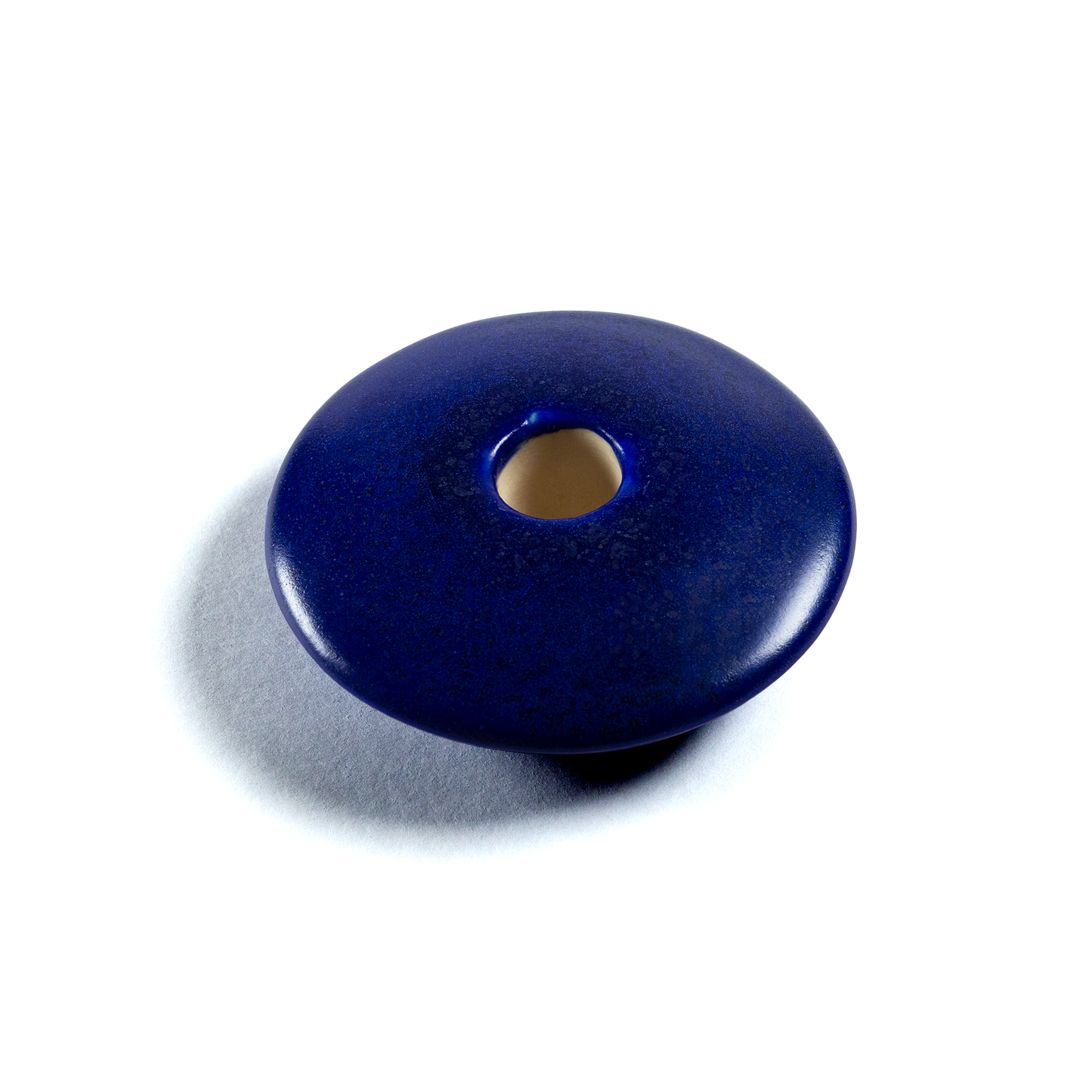 Cobalt Blue Ceramic Candle Holder