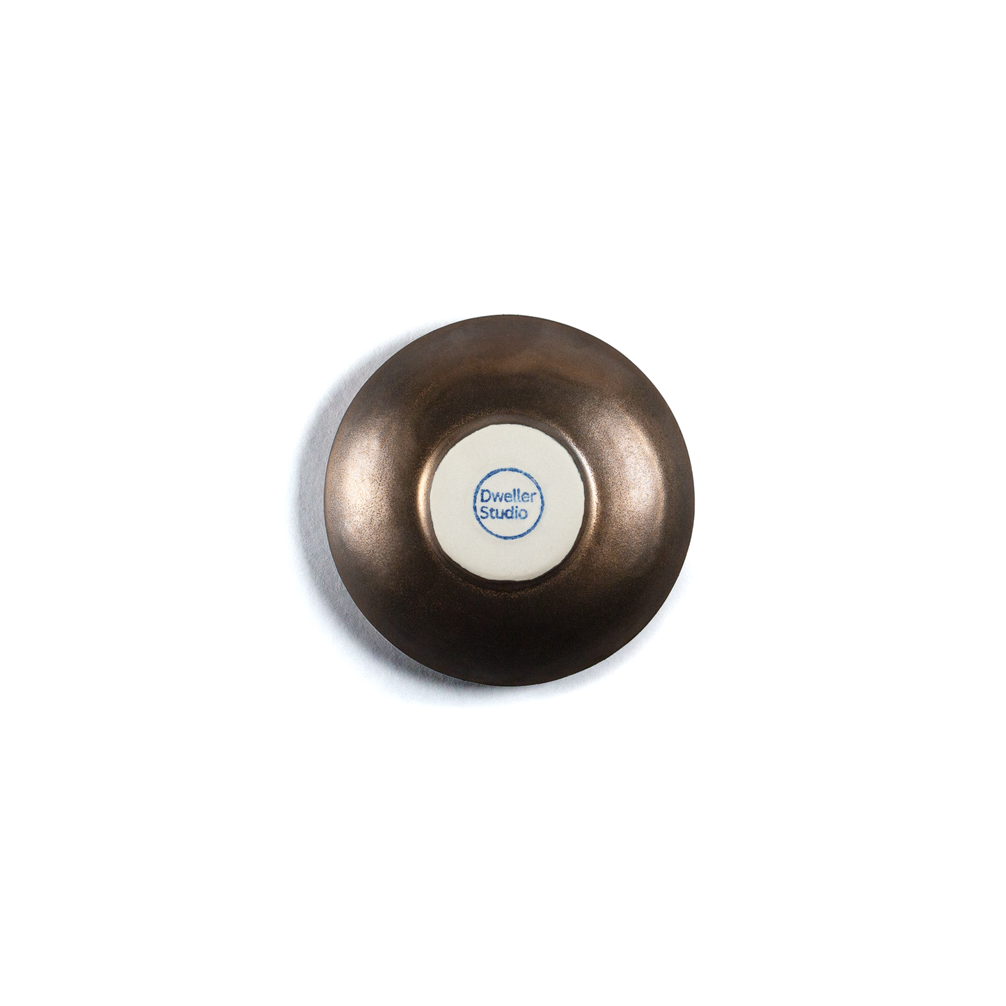 Patinated Brass Ceramic Candle Holder