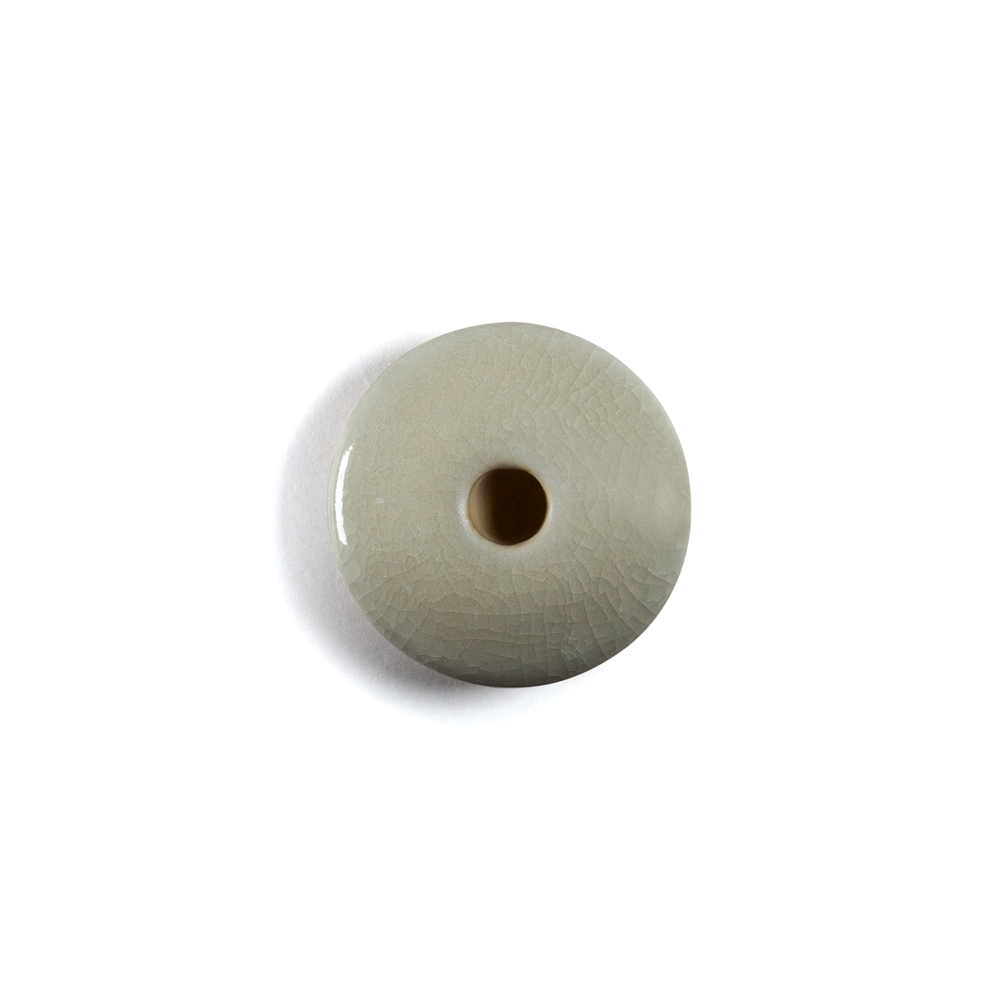 Cracked Quartz Ceramic Candle Holder