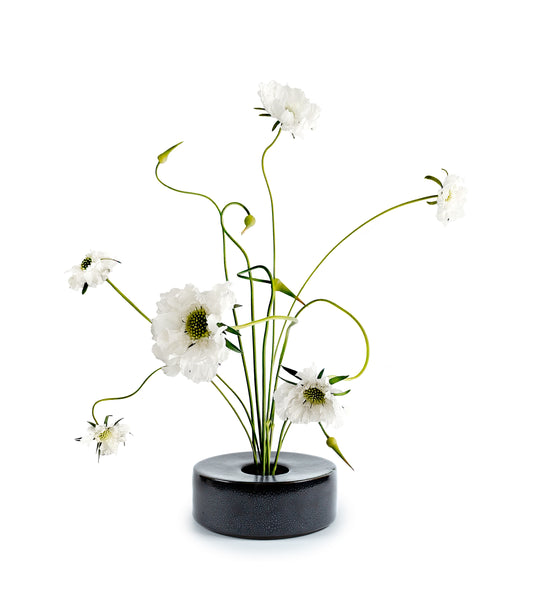 Ikebana Vase in Obsidian