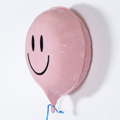 Balloon Sculpture - Pink Smiley Face