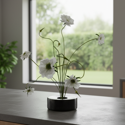 Ikebana Vase in Obsidian